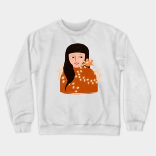 Welcoming the Christmas bird Crewneck Sweatshirt